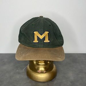 Vtg Michigan Wolverines Snapback Hat American Needle Blockhead 90s